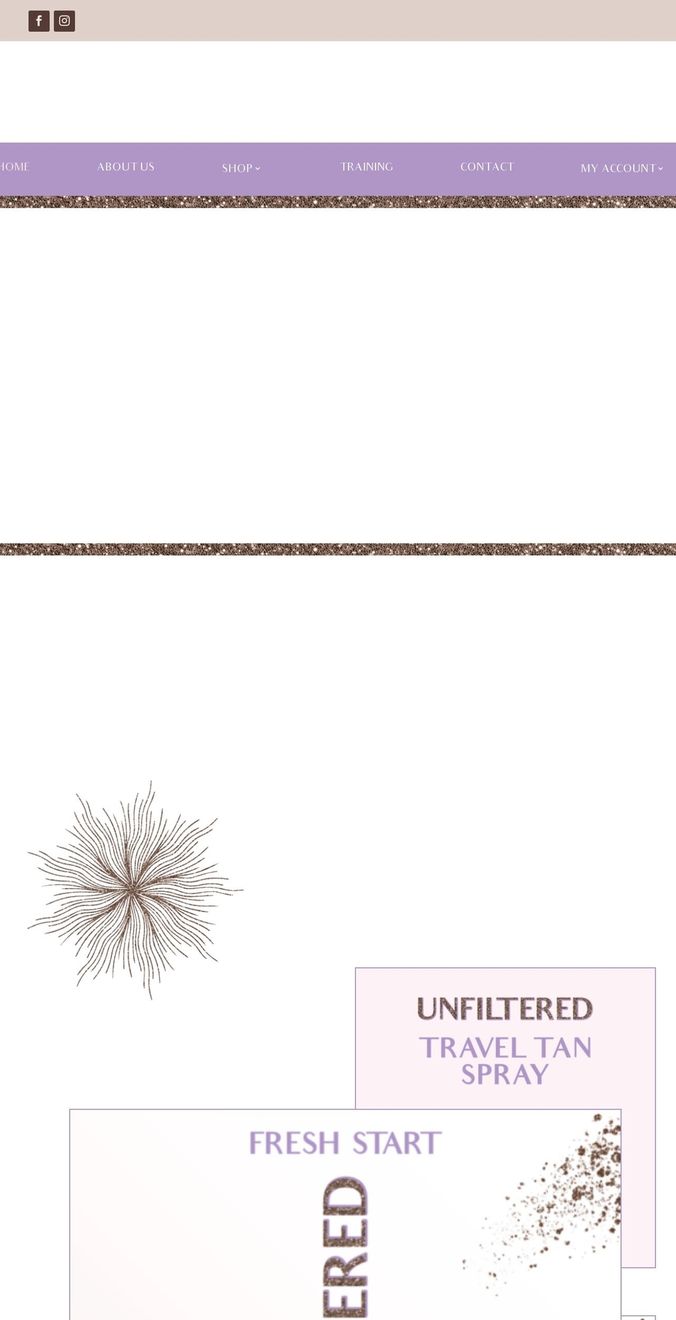 unfilteredtan.com shopify website screenshot