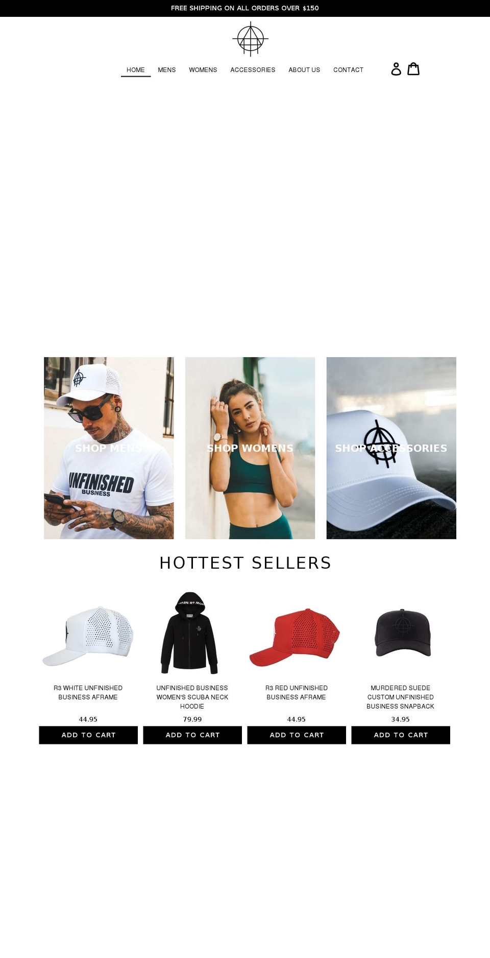 unfinishedbusinessapparel.com.au shopify website screenshot