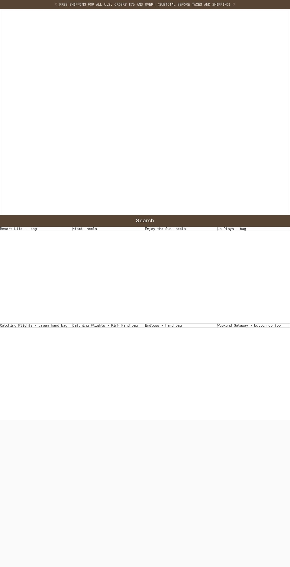 unforgettablesolez.com shopify website screenshot