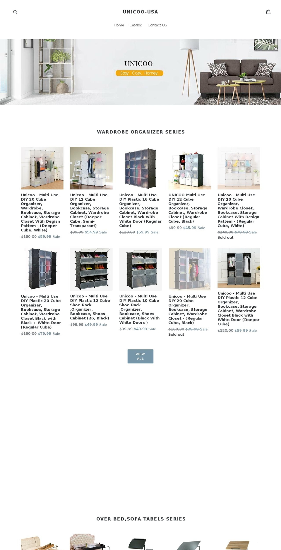 unicoousa.com shopify website screenshot