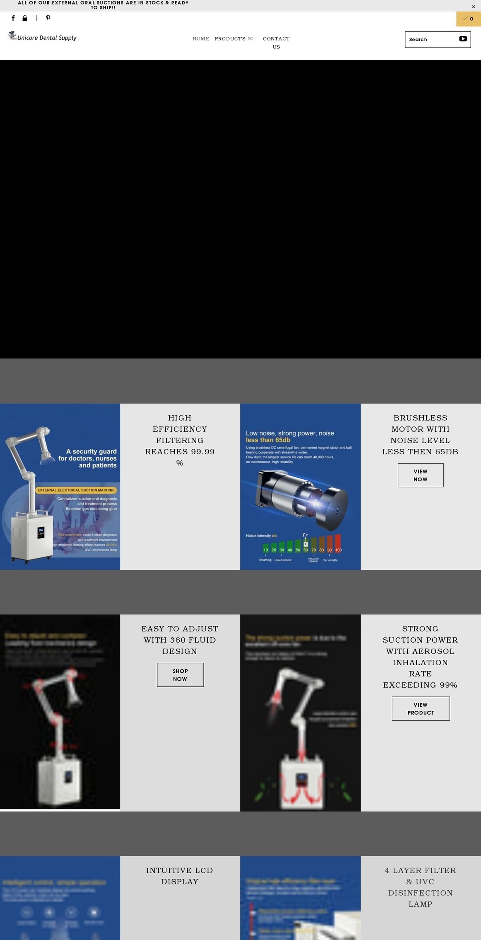 unicoredental.com shopify website screenshot