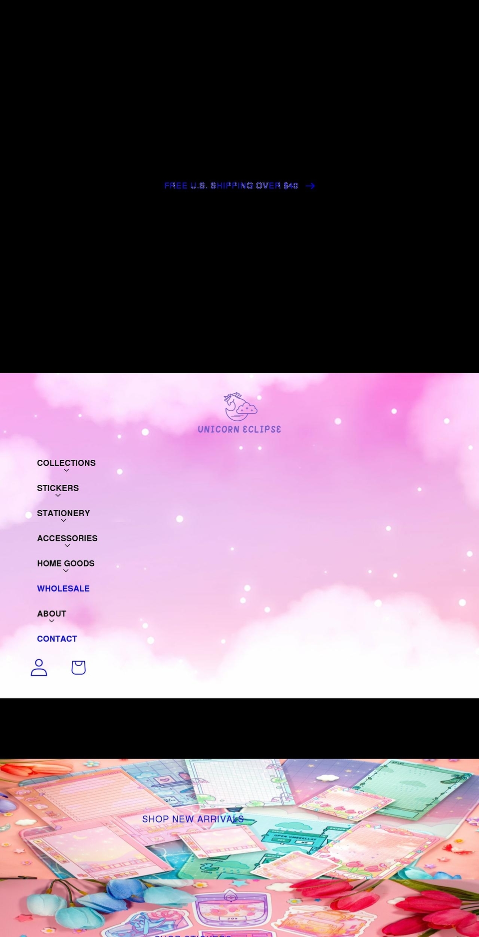 unicorneclipse.com shopify website screenshot