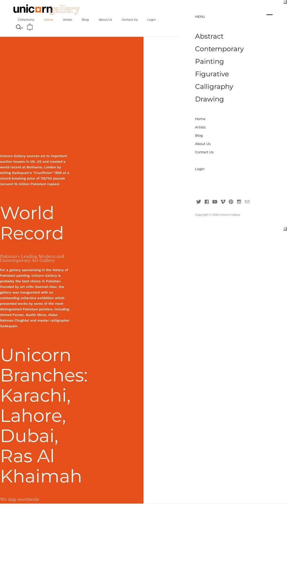 Unicorn Gallery By Ahmad Ideas Shopify theme site example unicorngalleryblog.com