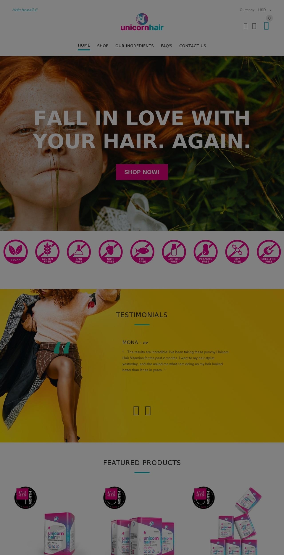 install-me-yourstore-v2-1-9 Shopify theme site example unicornhair.com