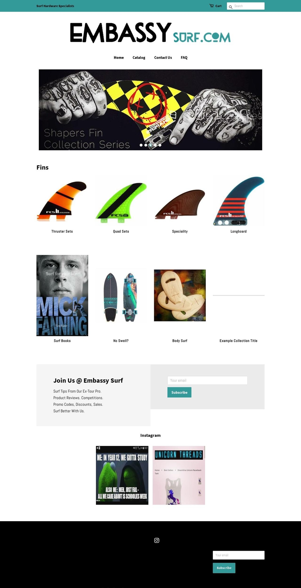 unicornthreads.com shopify website screenshot