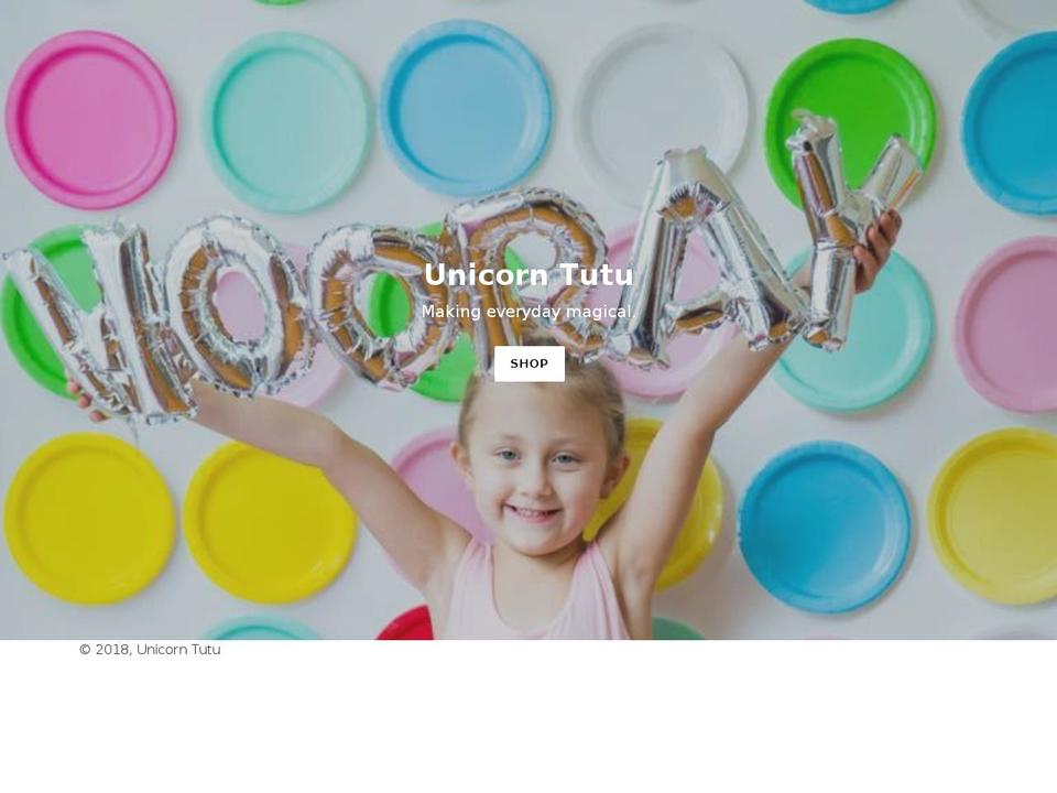 unicorntutu.com — Shopify storefront screenshot