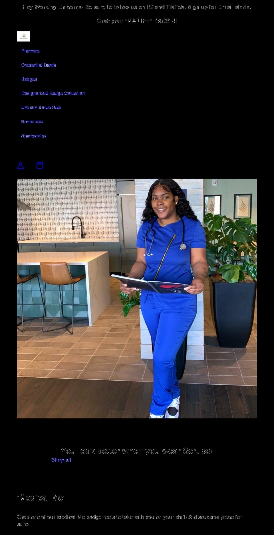 unicornuniformsllc.com shopify website screenshot