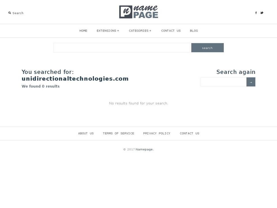 unidirectionaltechnologies.com shopify website screenshot