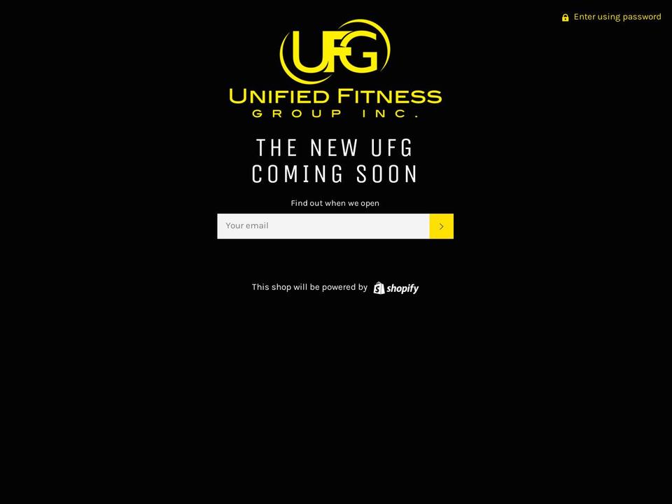 unified-fitness-group.myshopify.com shopify website screenshot