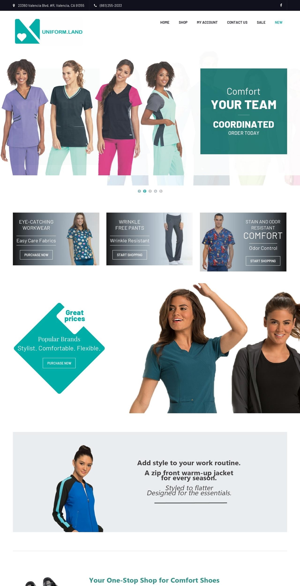 uniform.land shopify website screenshot