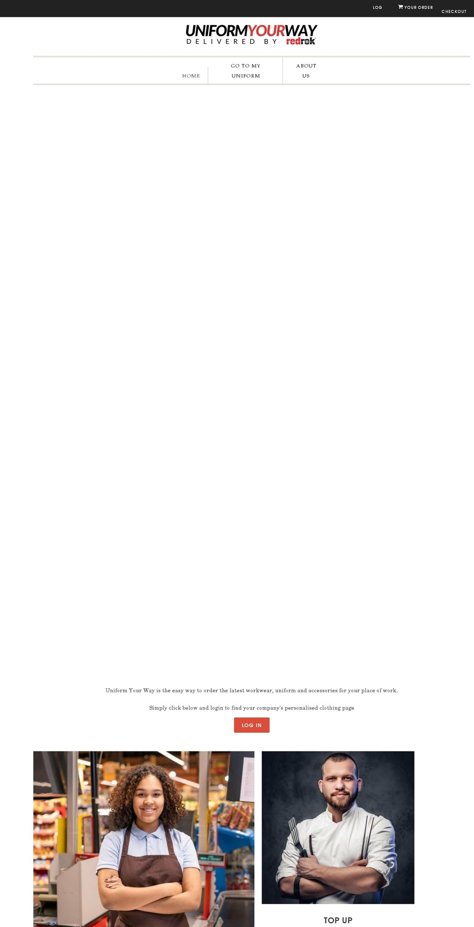 uniformyourway.co.uk shopify website screenshot
