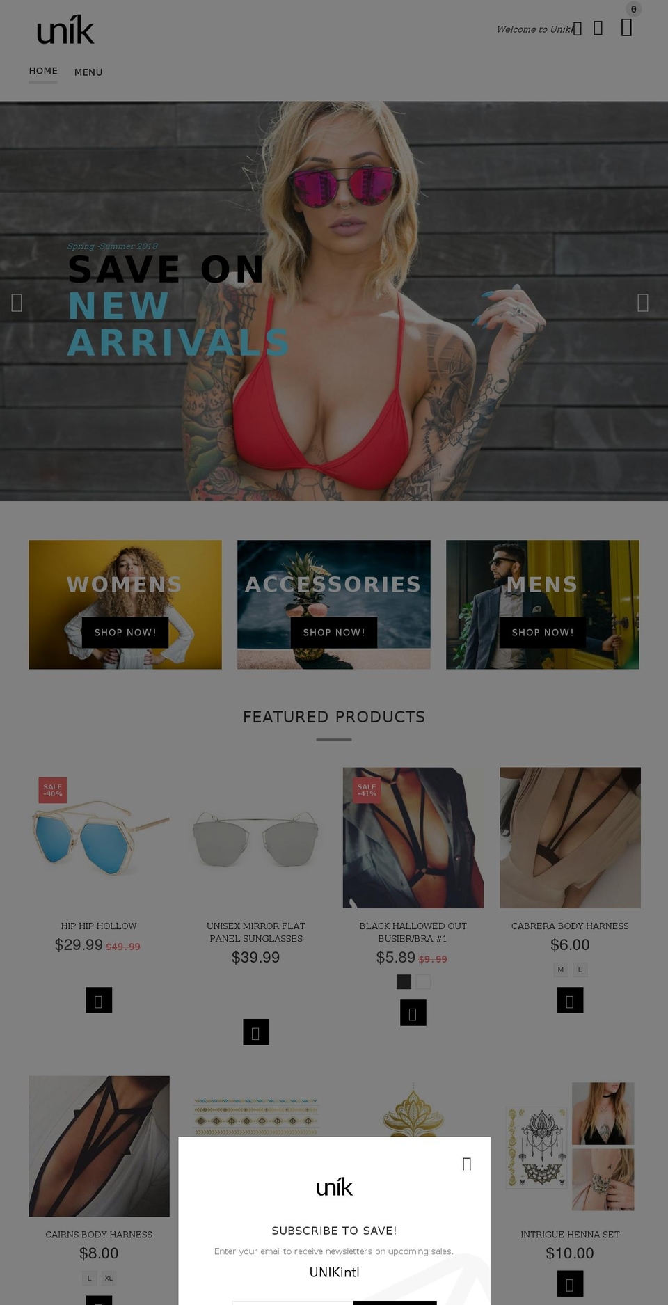 install-me-yourstore-v2-1-9 Shopify theme site example unik-intl.com