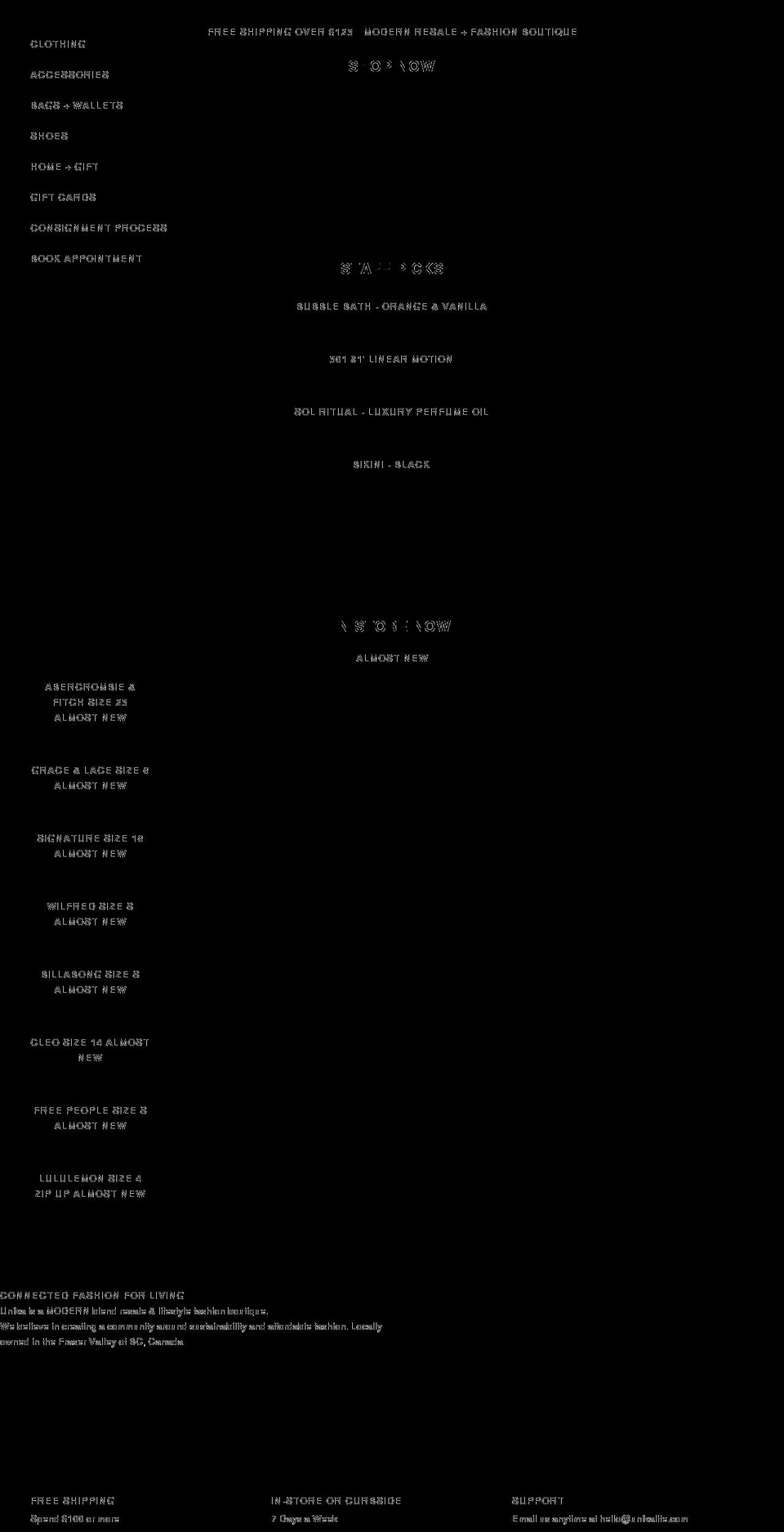 unikalife.myshopify.com shopify website screenshot