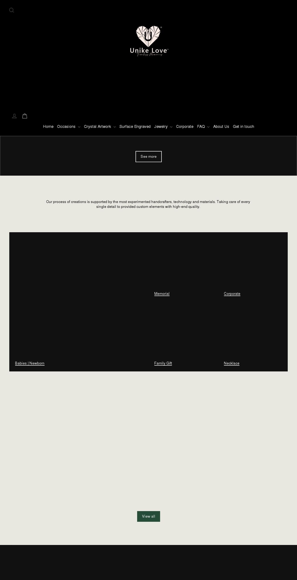 unikeloveshop.com shopify website screenshot