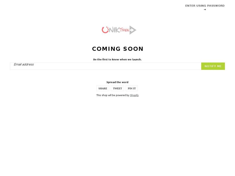 uniktrend.com — Shopify storefront screenshot