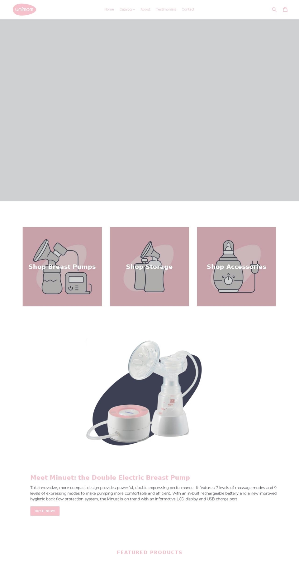 unimomus.com shopify website screenshot