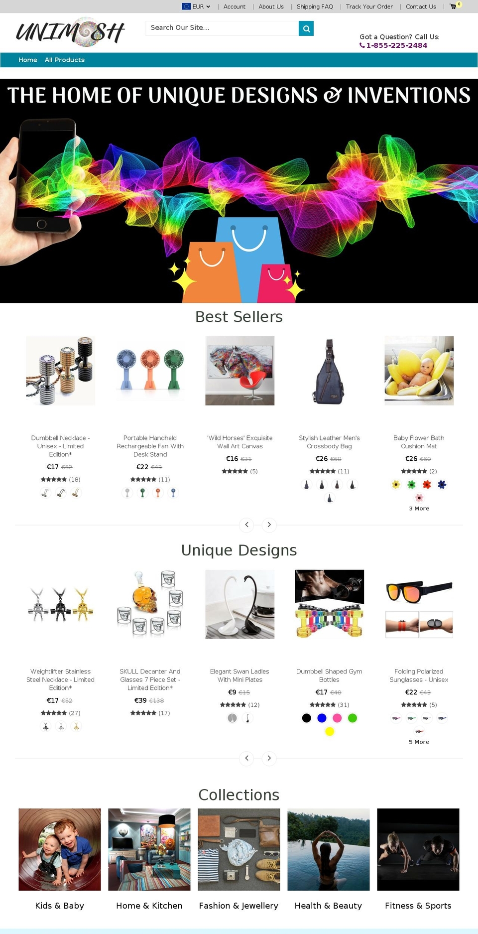 unimosh.com — Shopify storefront screenshot