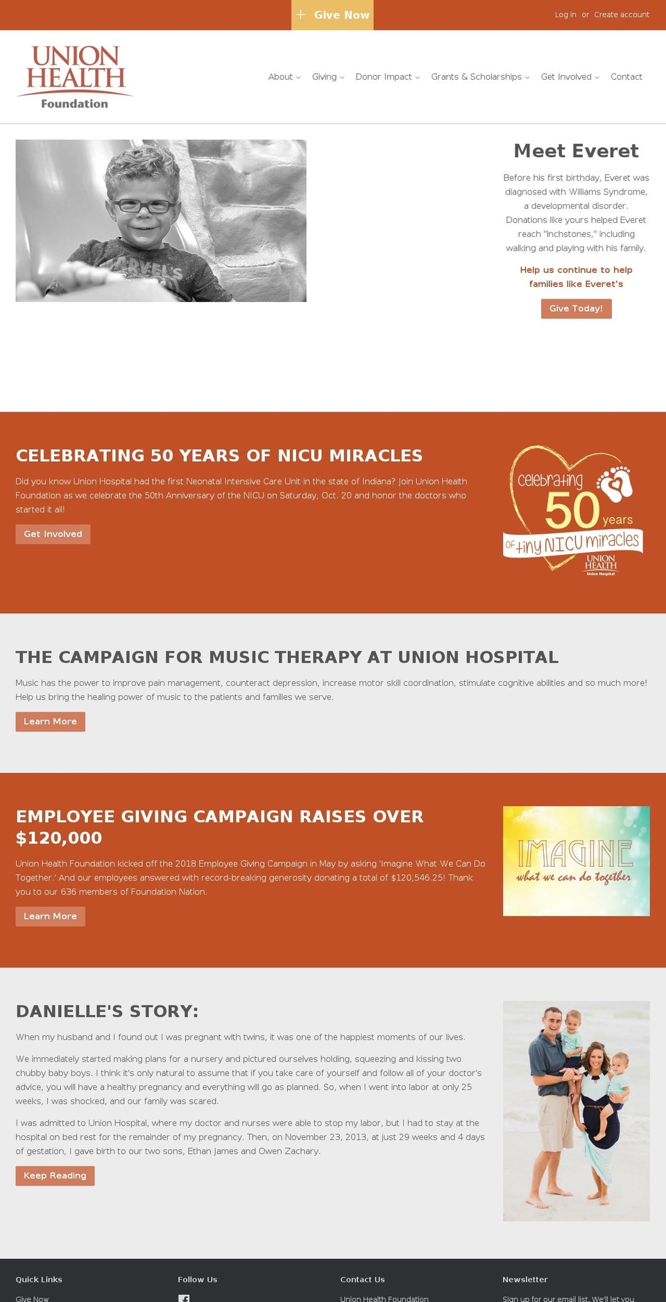 unionhealthfoundations.org shopify website screenshot