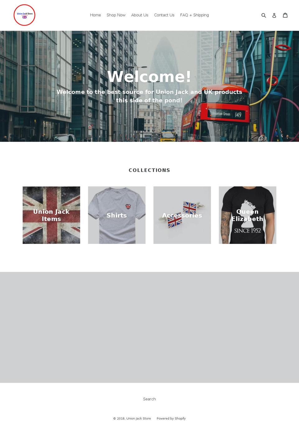 unionjackstore.com — Shopify storefront screenshot