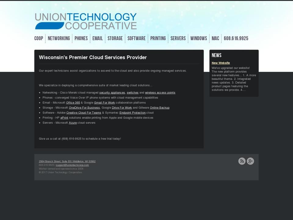 uniontechcoop.com shopify website screenshot