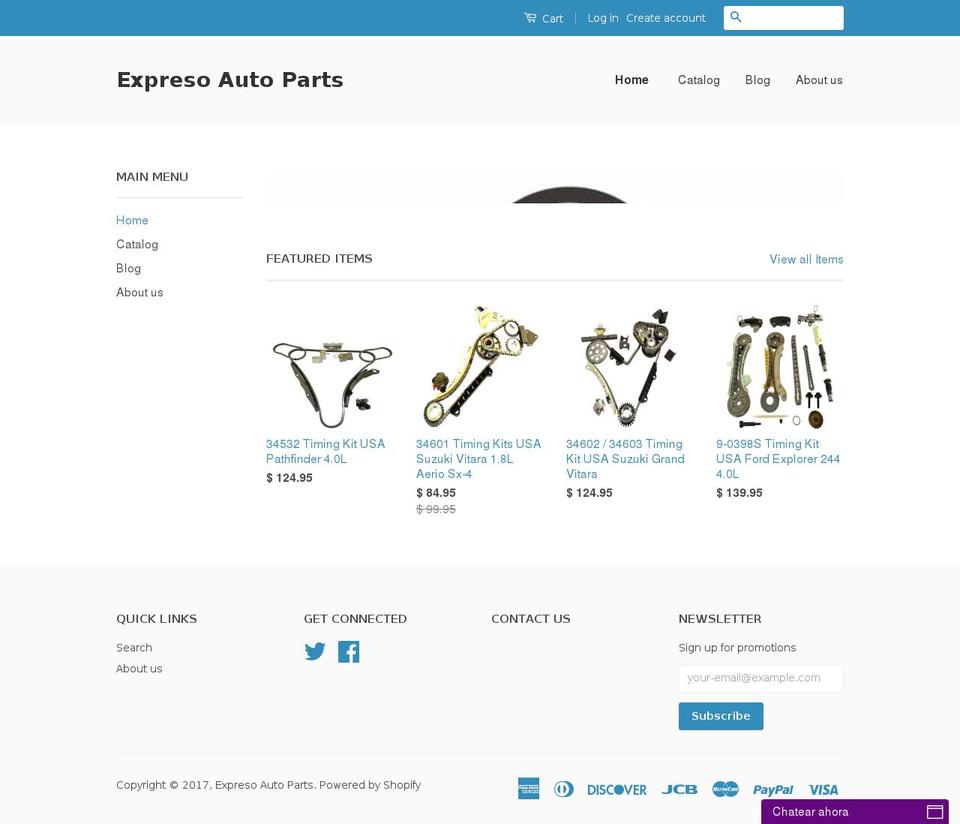 unipiezaspartsplus.com shopify website screenshot