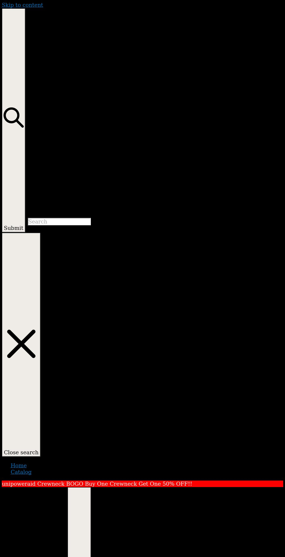 unipoweraid.com shopify website screenshot