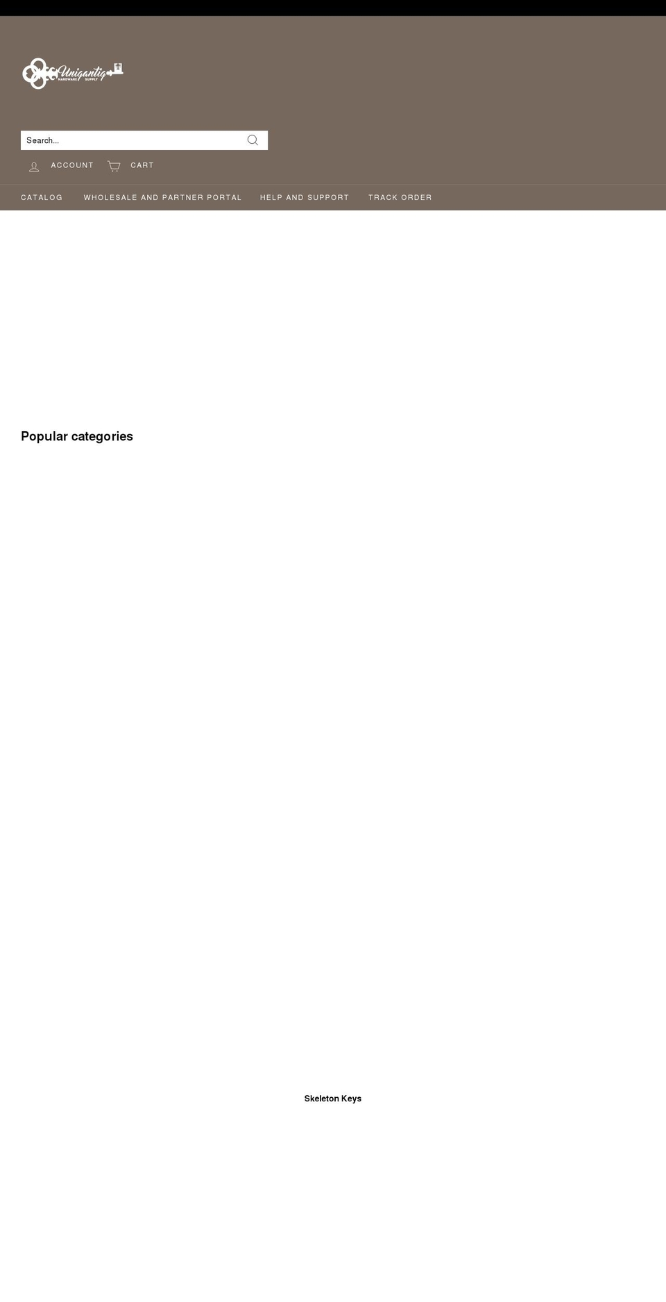 uniqantiqhardwaresupply.com shopify website screenshot