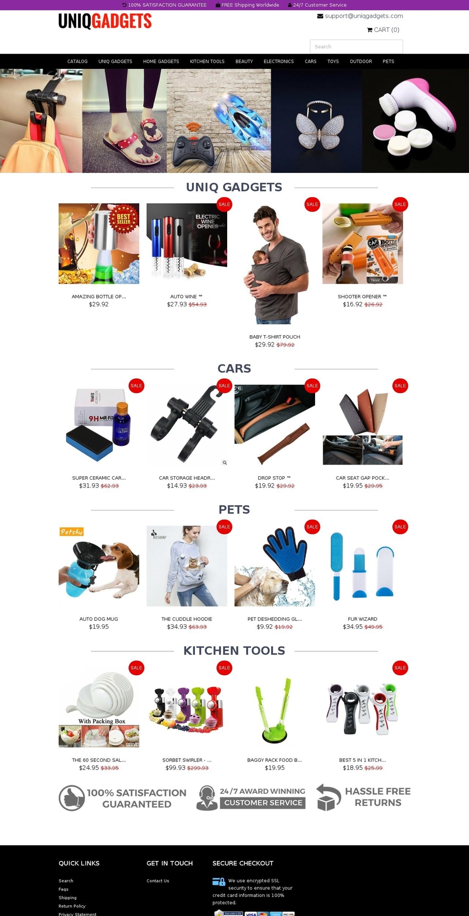theme-new Shopify theme site example uniqgadgets.com