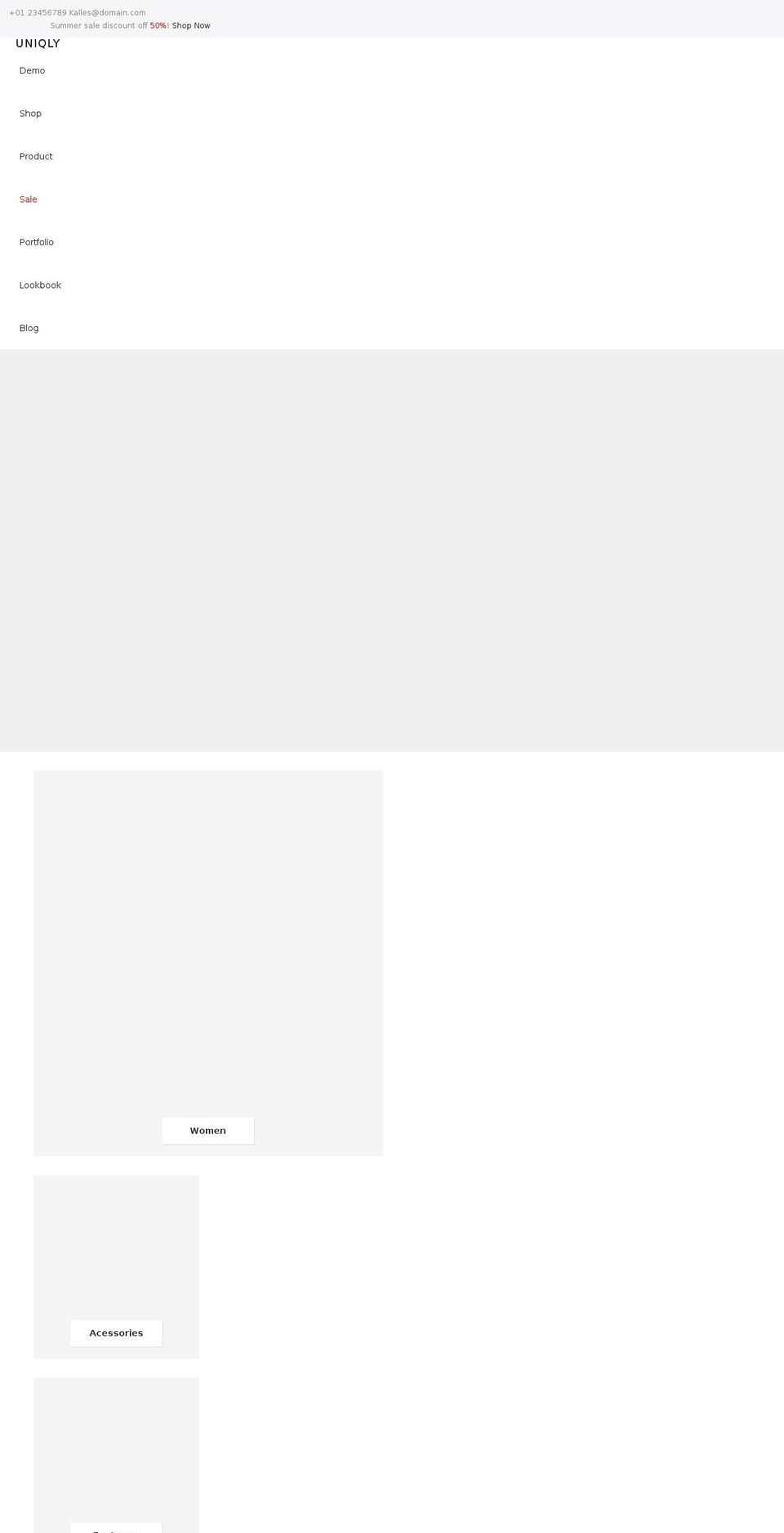 uniqly.co.uk shopify website screenshot