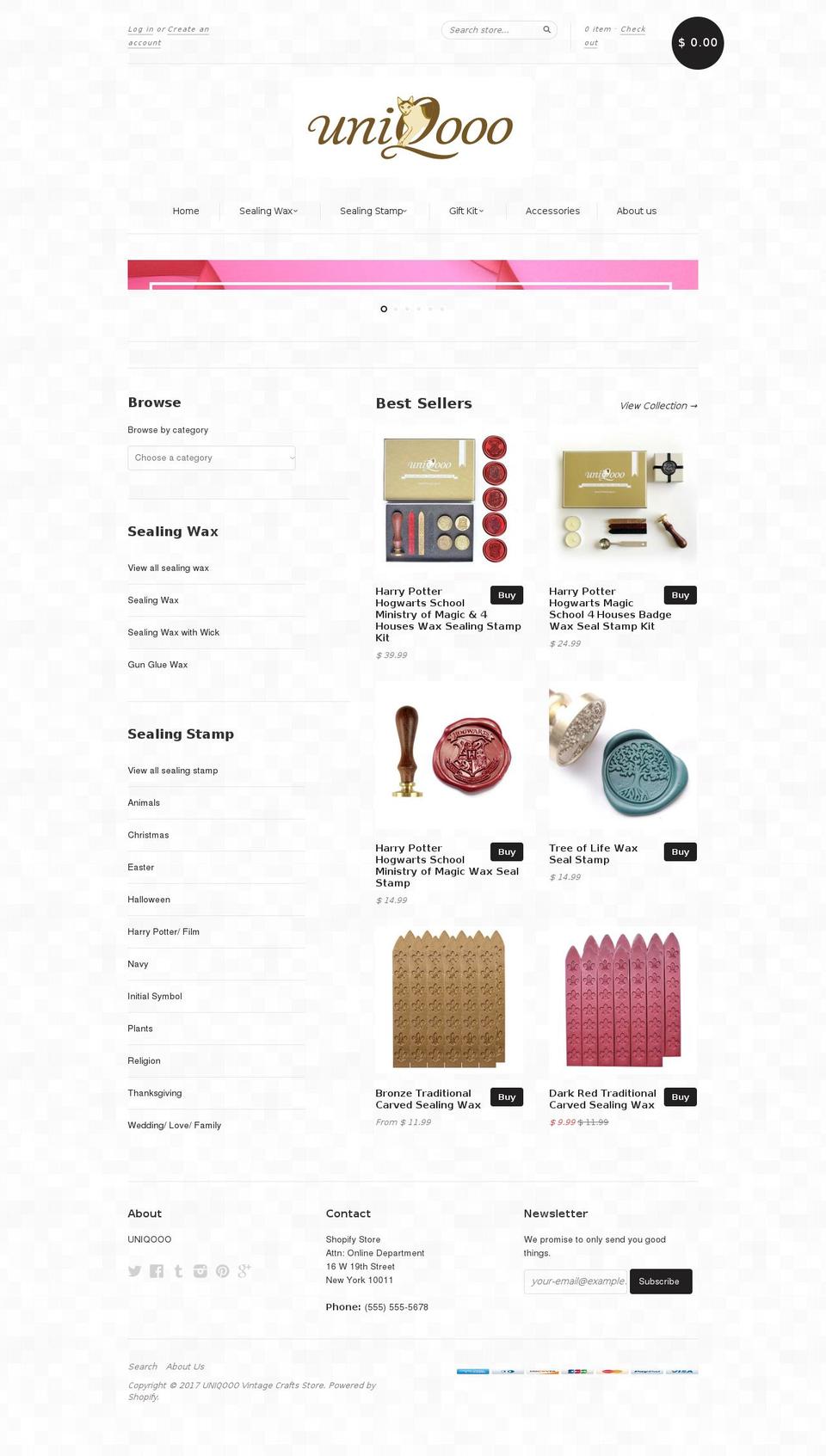 uniqooo.com shopify website screenshot