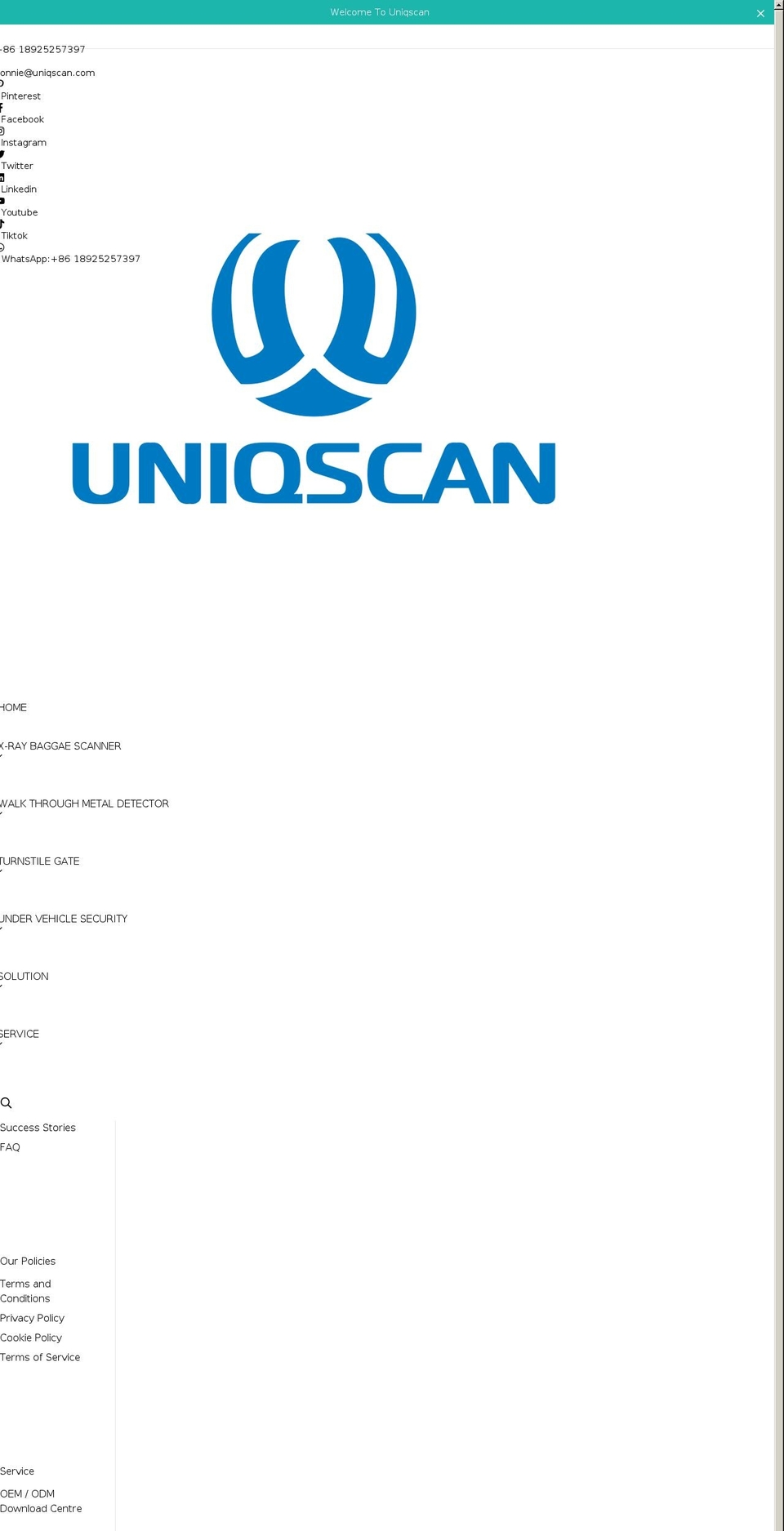 uniqscan.com shopify website screenshot