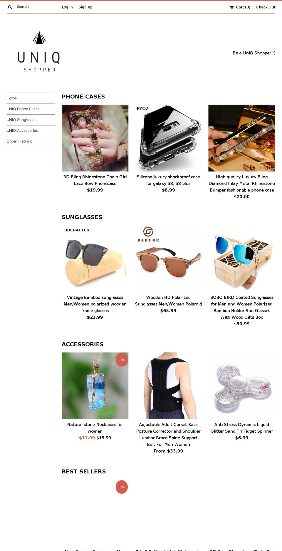 unique-shoppers.com — Shopify storefront screenshot
