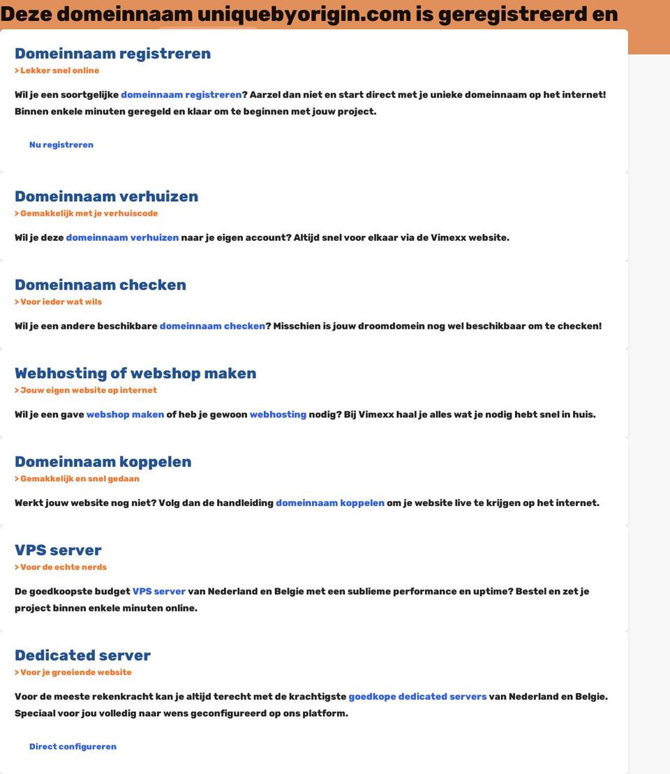 uniquebyorigin.com — Shopify storefront screenshot