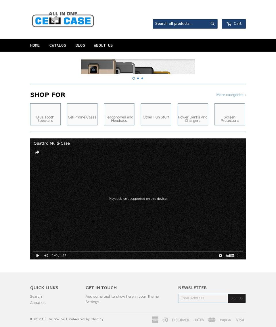 uniquecellcase.com shopify website screenshot