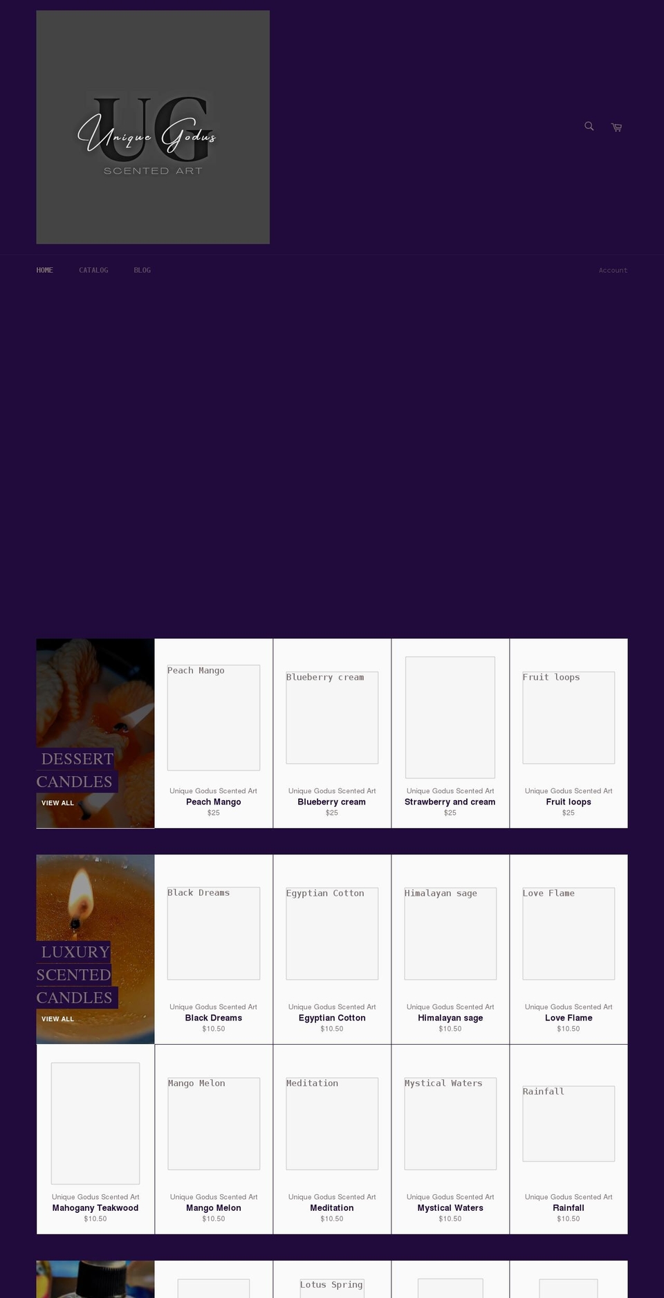uniquegodus.com shopify website screenshot