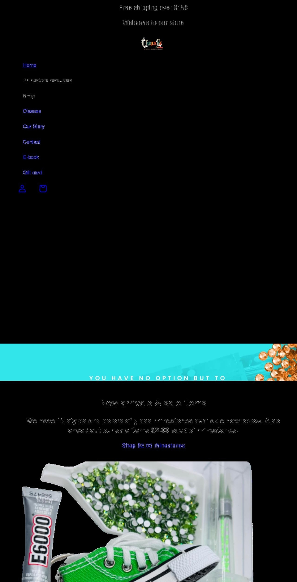 uniqueleecreations.com shopify website screenshot
