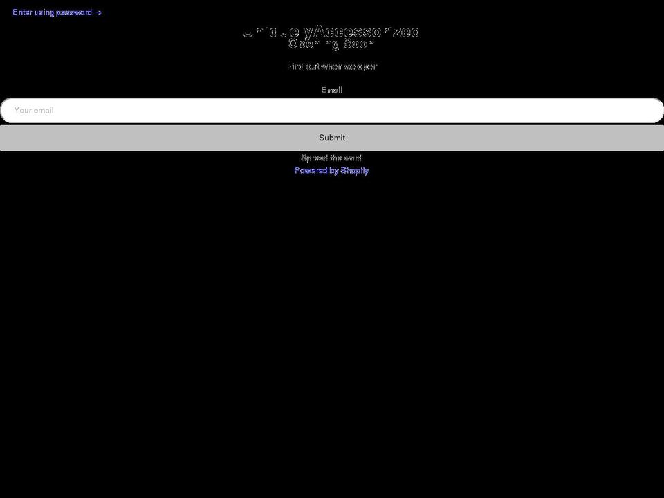 uniquelyaccessorized.com — Shopify storefront screenshot