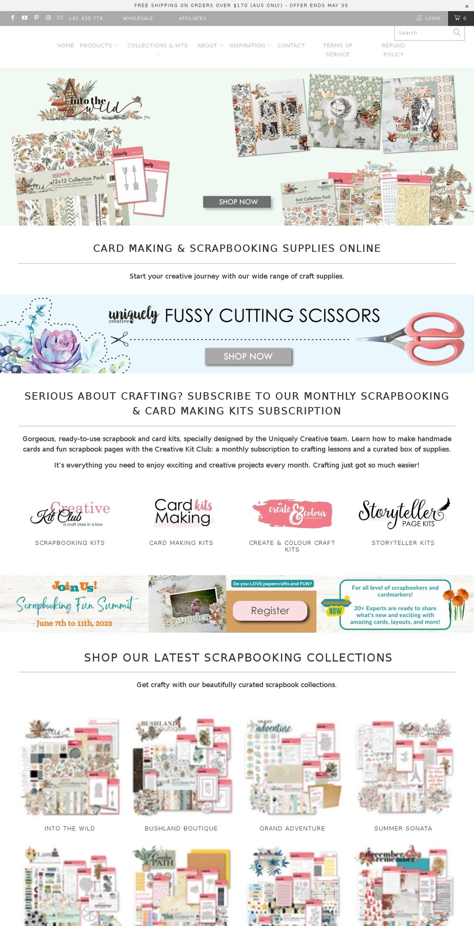 uniquelycreative.com.au shopify website screenshot