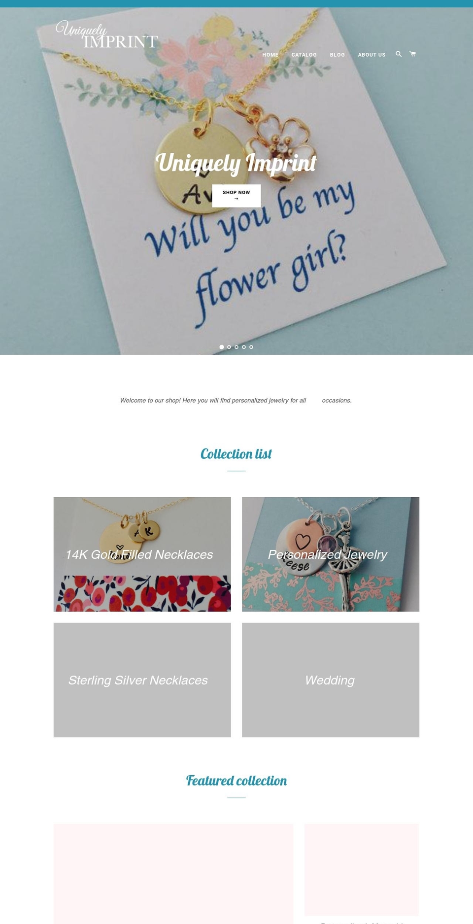 uniquelyimprinted.com shopify website screenshot