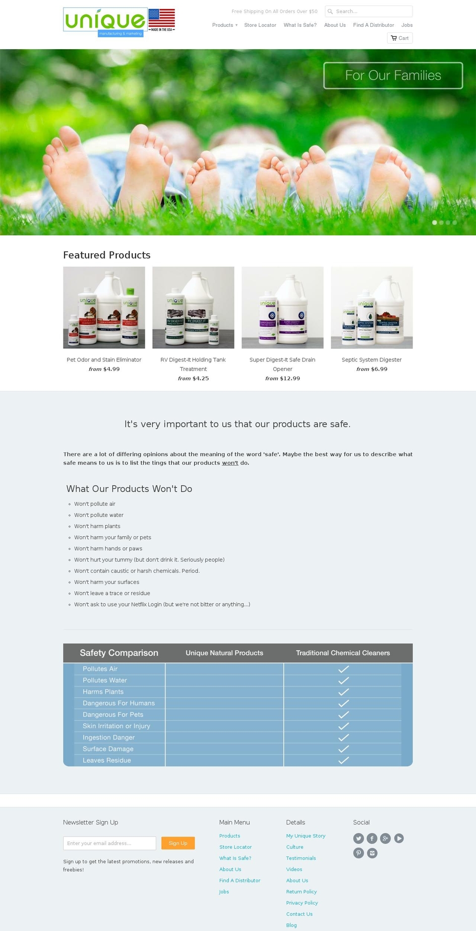 uniquemm.com shopify website screenshot