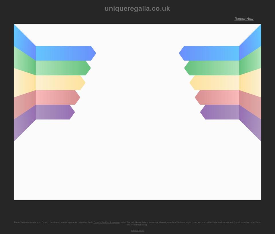uniqueregalia.co.uk shopify website screenshot