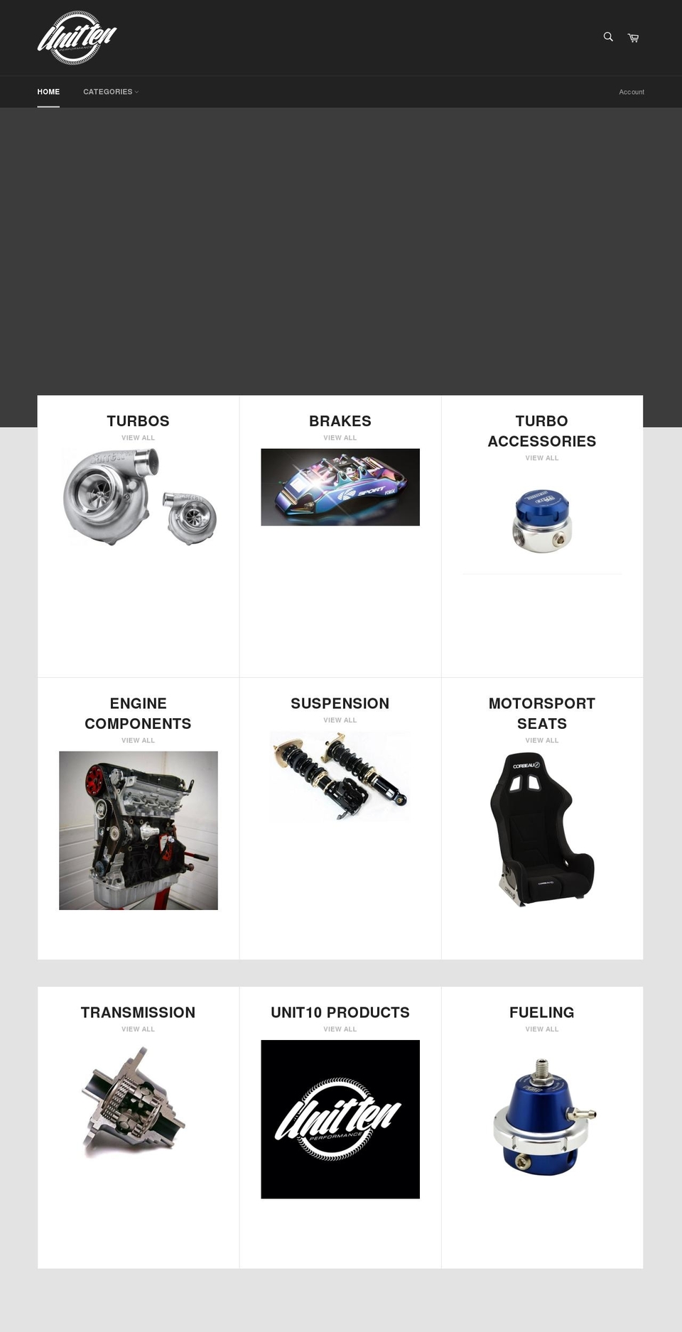 unit10-performance.com shopify website screenshot