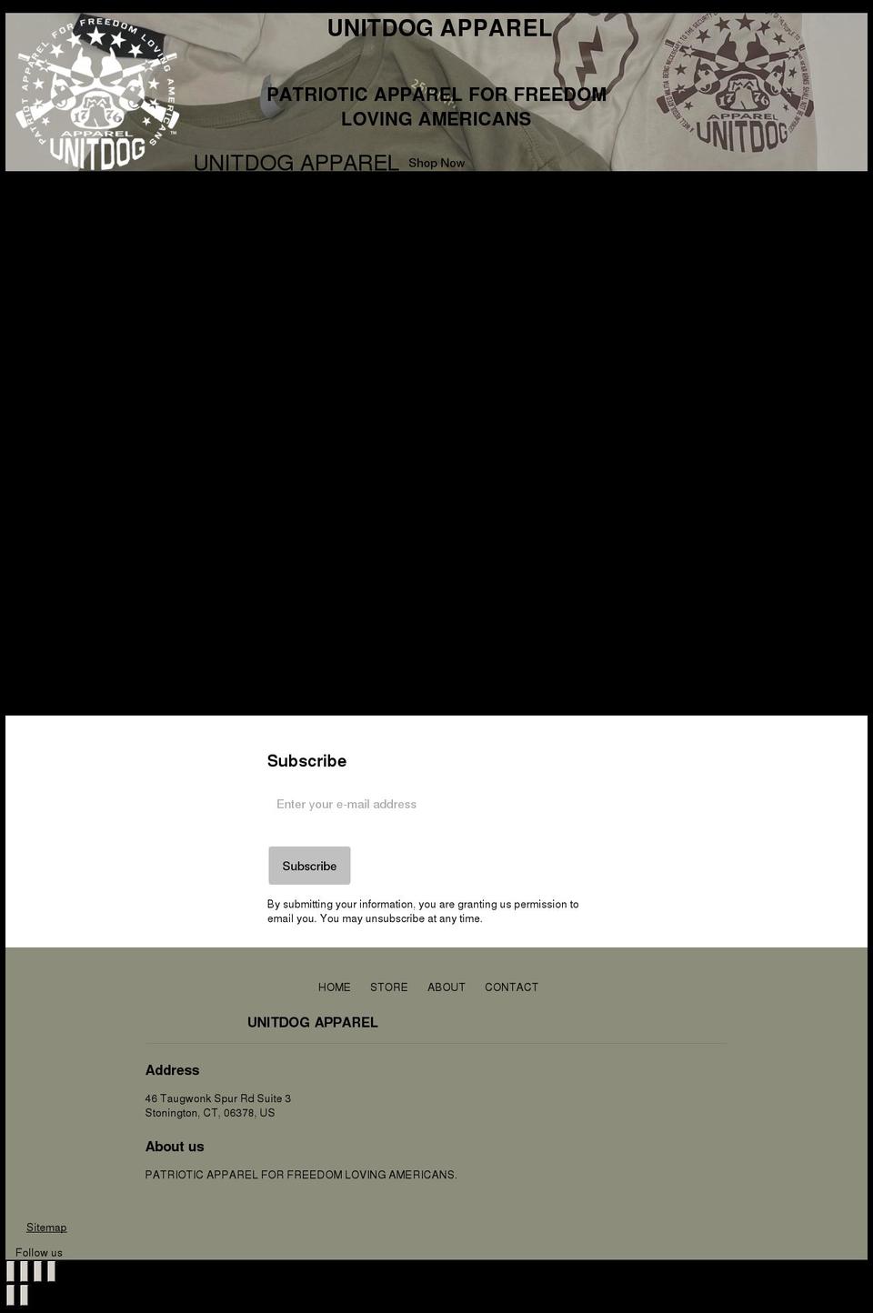 unitdog1776.com — Shopify storefront screenshot