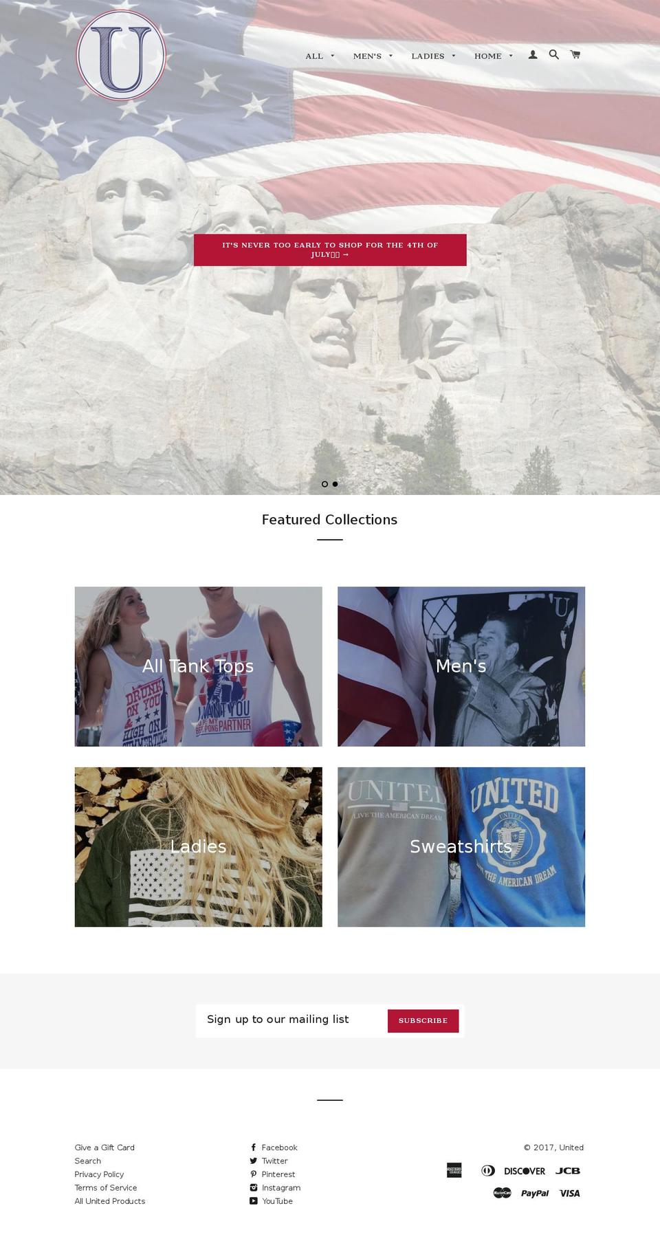 united-tees.com shopify website screenshot