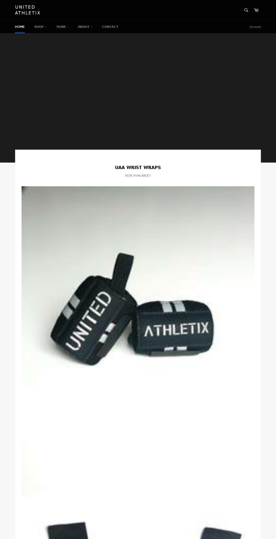 unitedathletixapparel.com — Shopify storefront screenshot