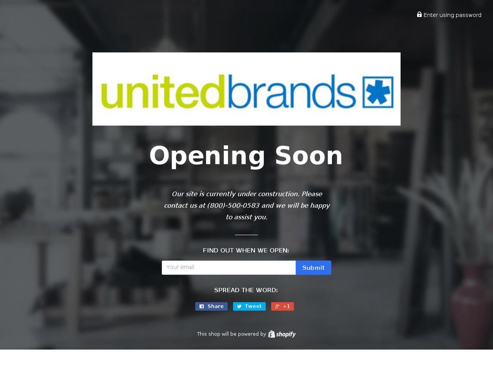 unitedbrands.us shopify website screenshot