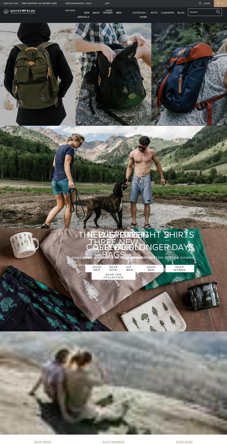 unitedbyblue.com shopify website screenshot