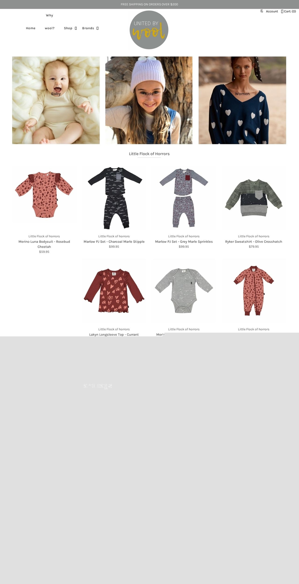 unitedbywool.com.au shopify website screenshot