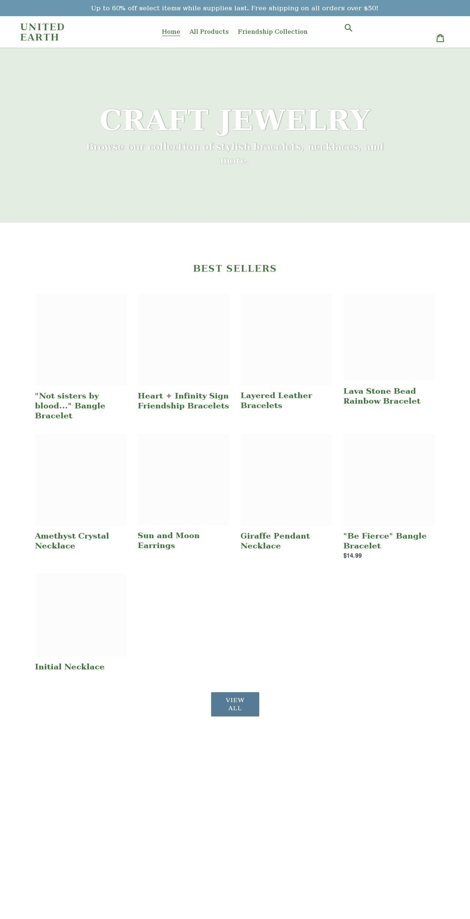 unitedearth.shop shopify website screenshot