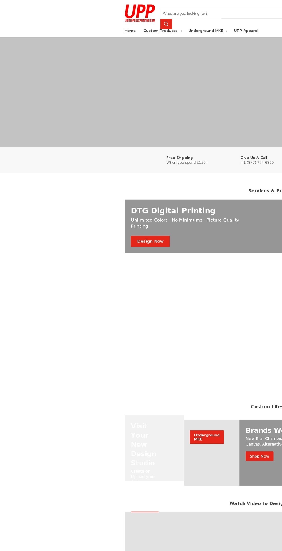unitedexpressionsapparel.com — Shopify storefront screenshot